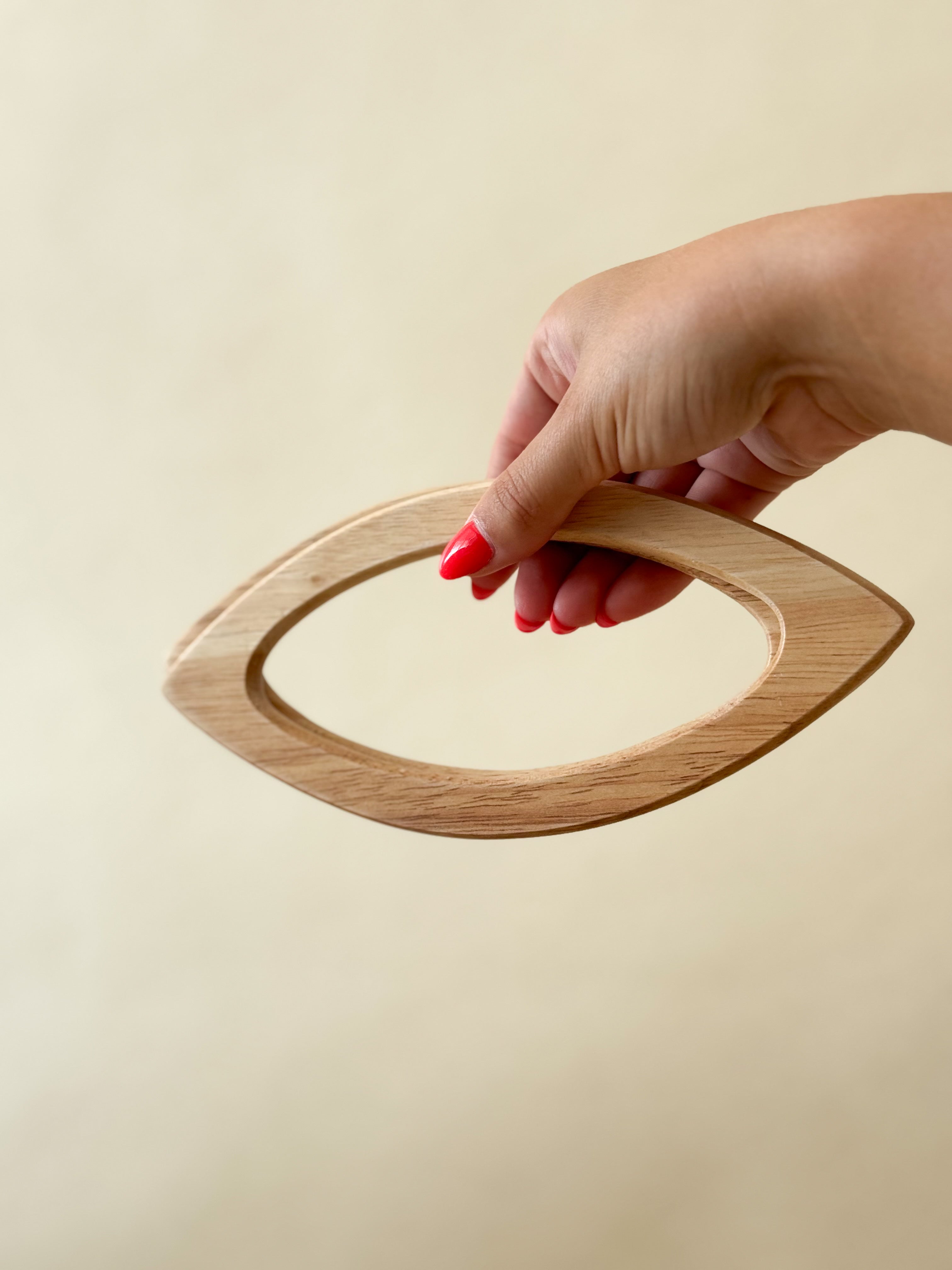 Alças para bolsa Madeira Oval