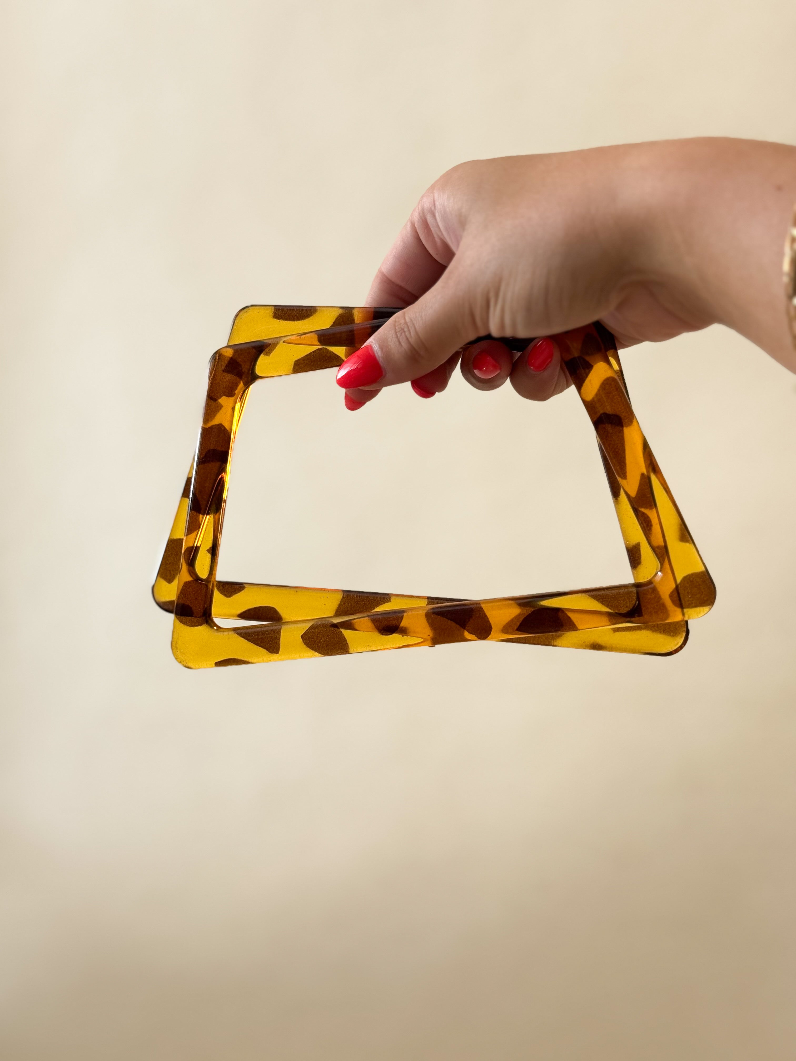 Alças para bolsa Acrílico Tartaruga