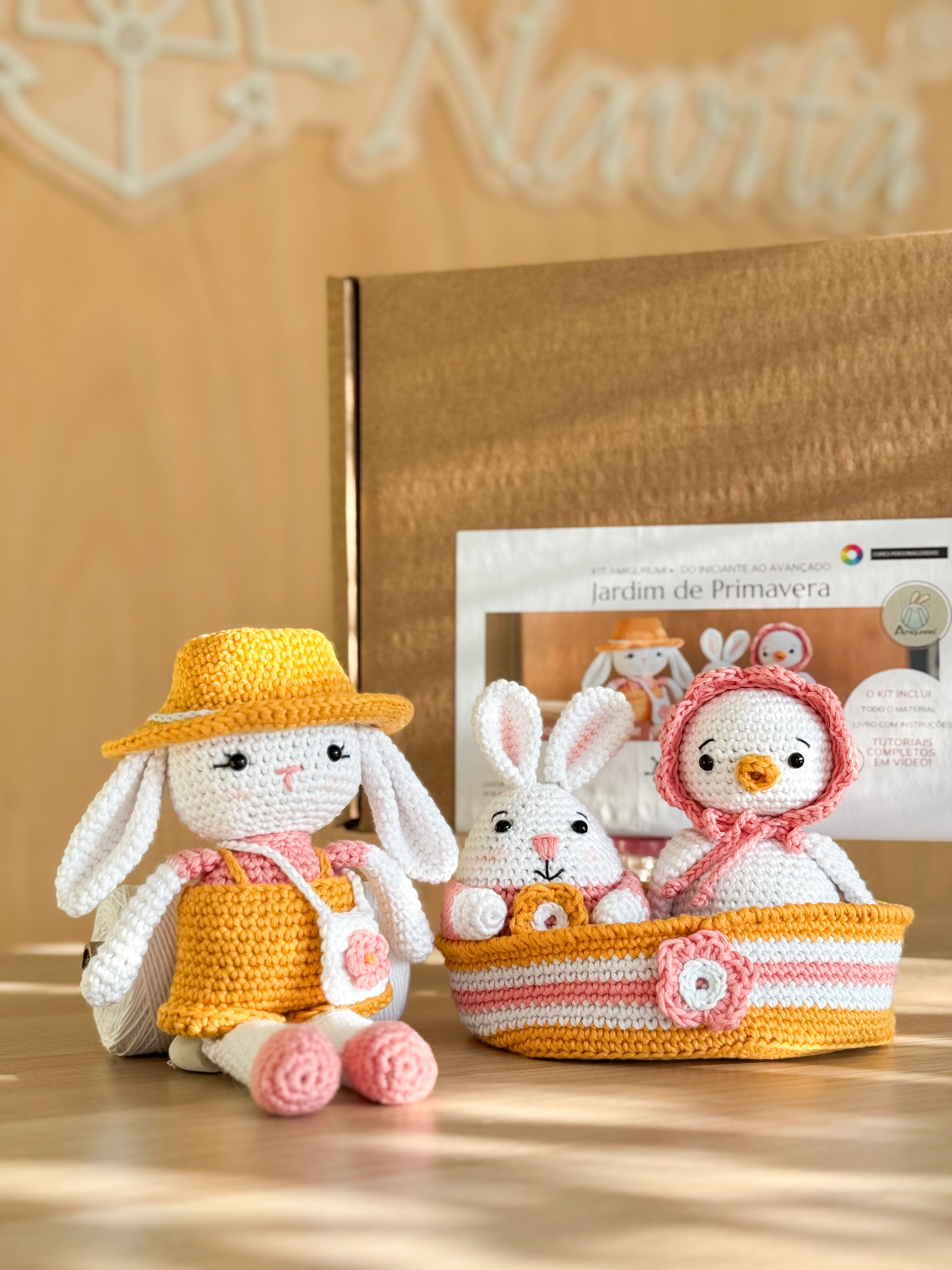 Kit Amigurumi Jardim de Primavera - (Iniciante ao Avançado)