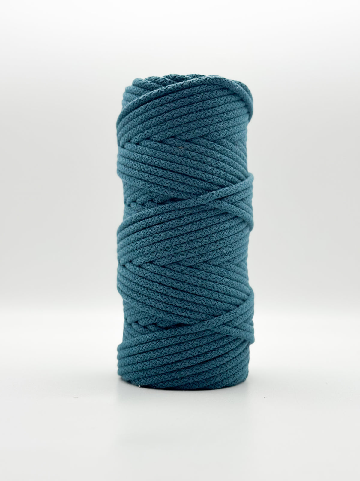 Fio Tricotado com Alma 100% Algodão Azul Mar Profundo - 5mm [OPORTUNIDADE]