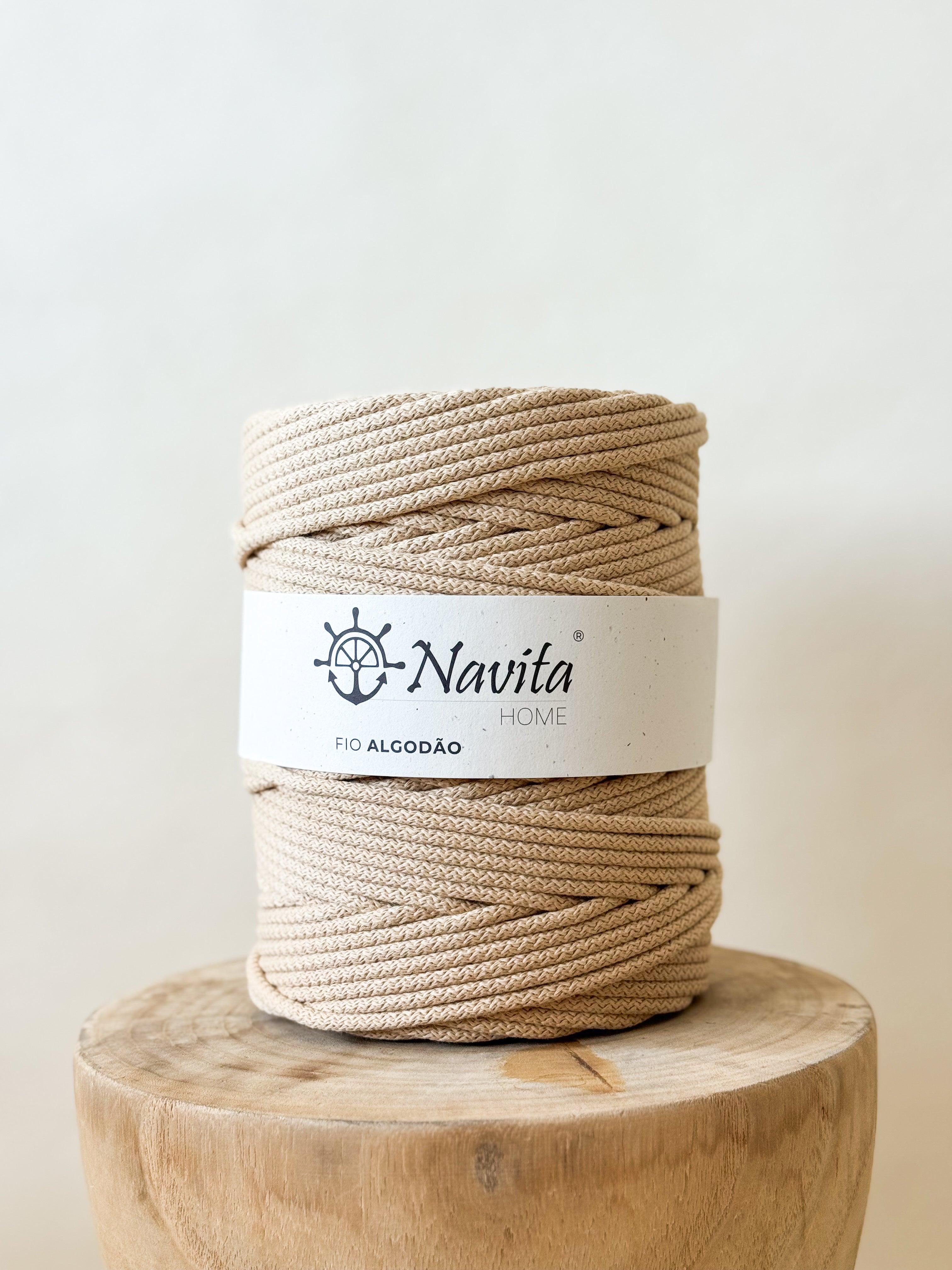 Fio Tricotado Algodão Com Alma 5mm