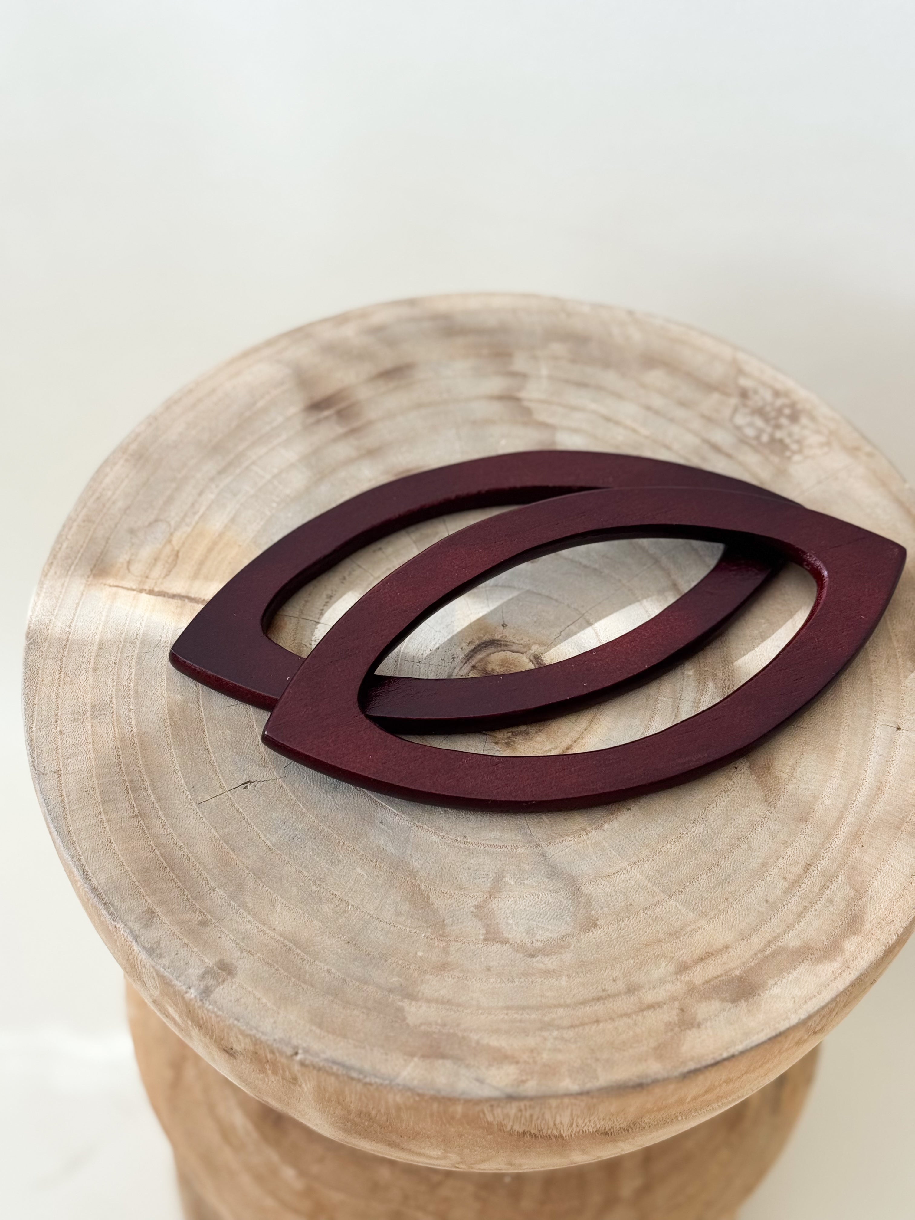 Alças para bolsa Madeira Oval