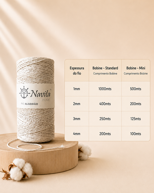 Natural Cotton/Lurex Wick