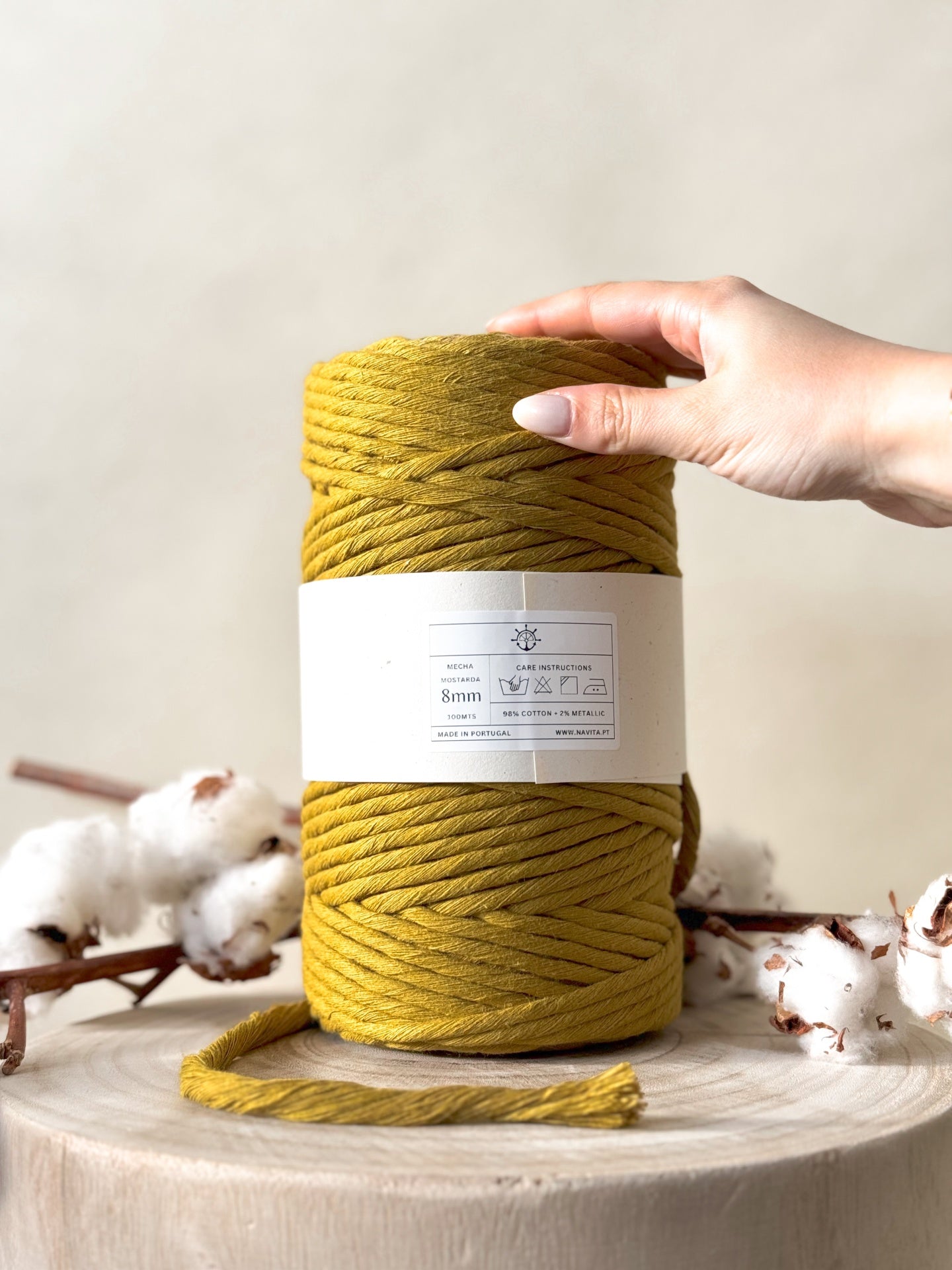 Mecha de Algodão 8mm