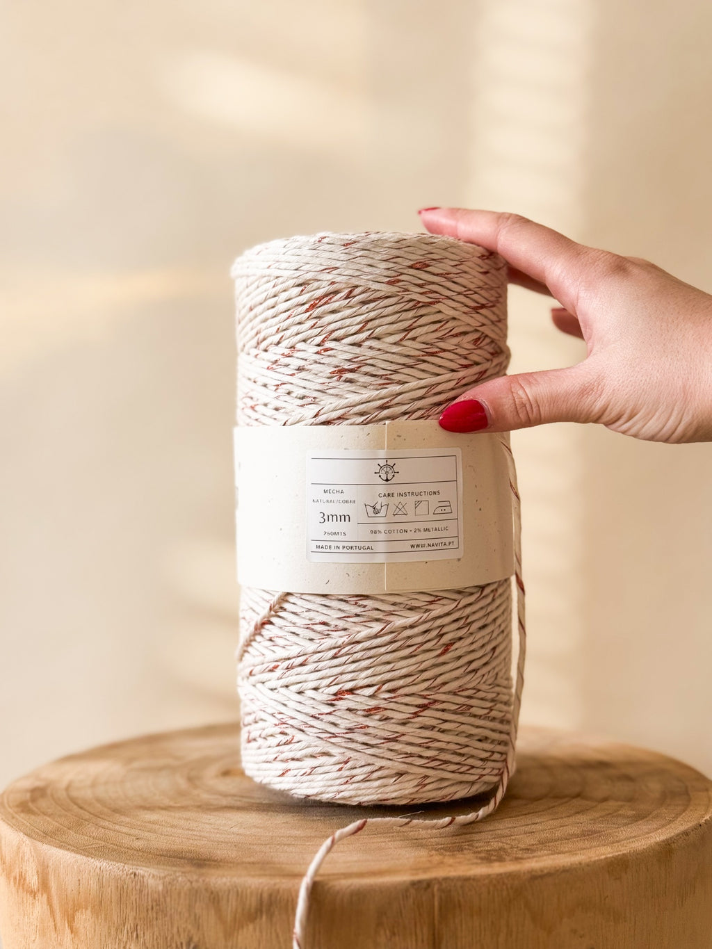Natural Cotton/Lurex Wick