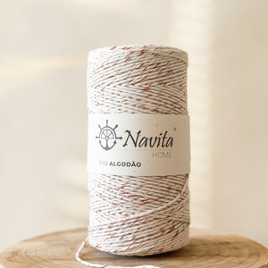 Mecha de Algodão Natural/Lurex