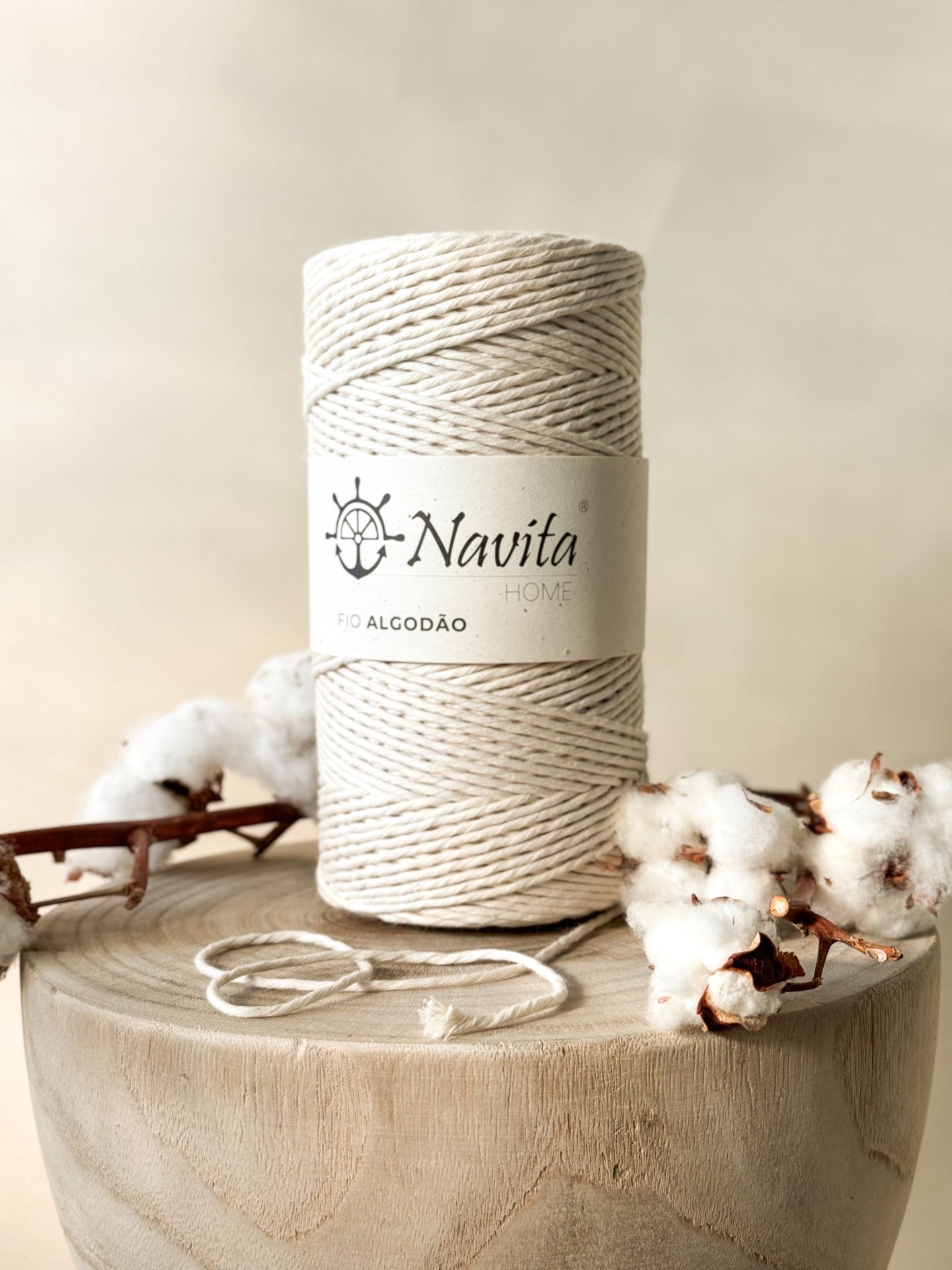 Mecha de Algodão Natural