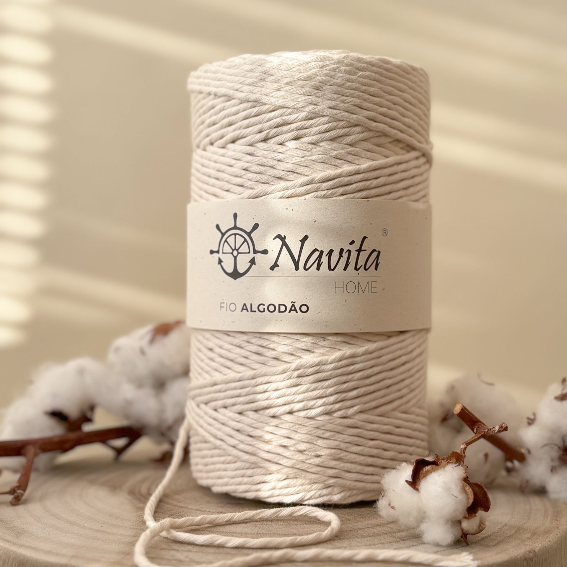 Mecha de Algodão Natural