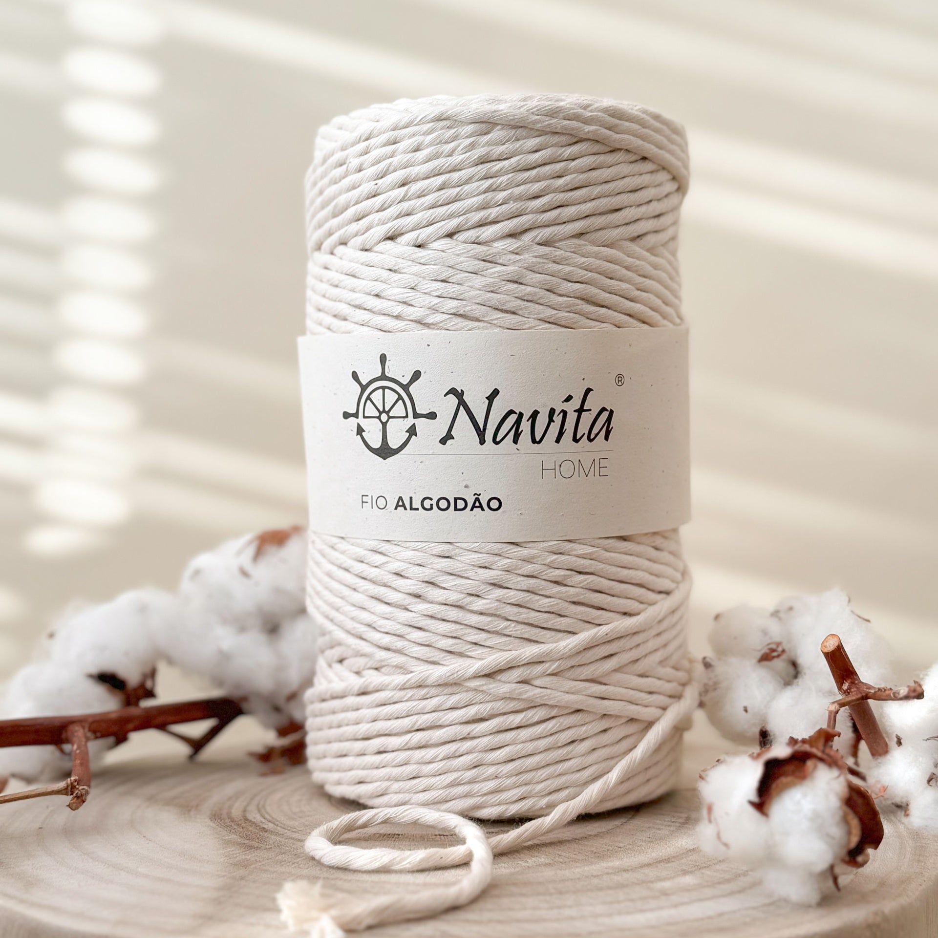 Mecha de Algodão Natural
