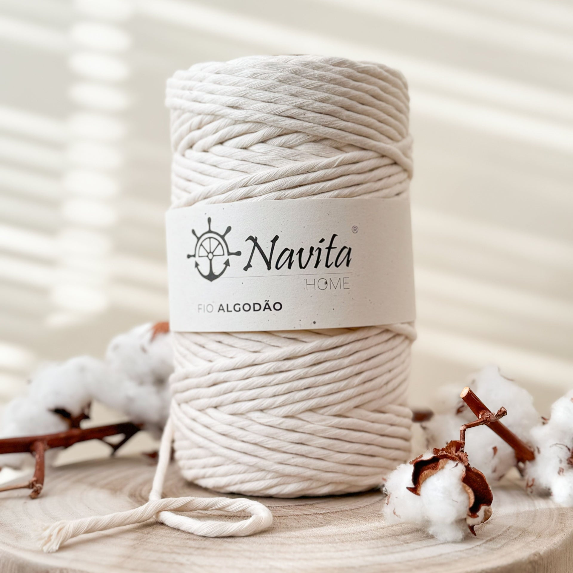 Mecha de Algodão Natural
