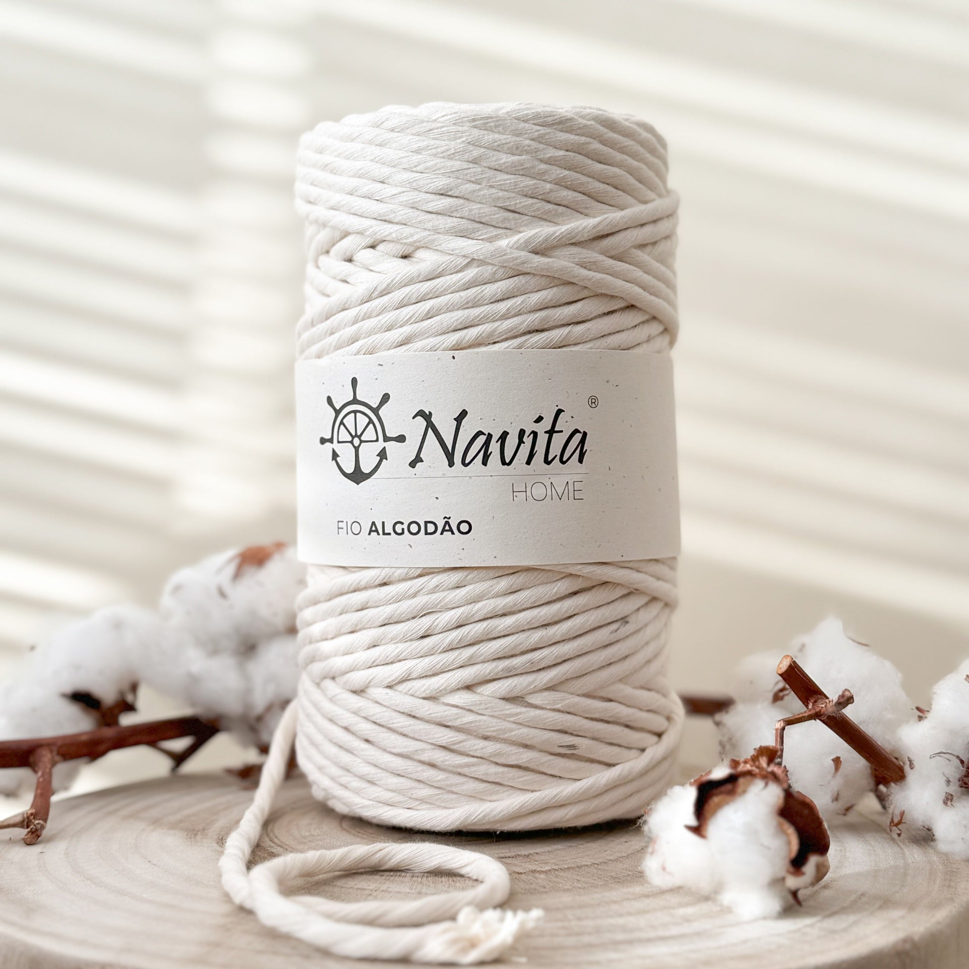 Mecha de Algodão Natural
