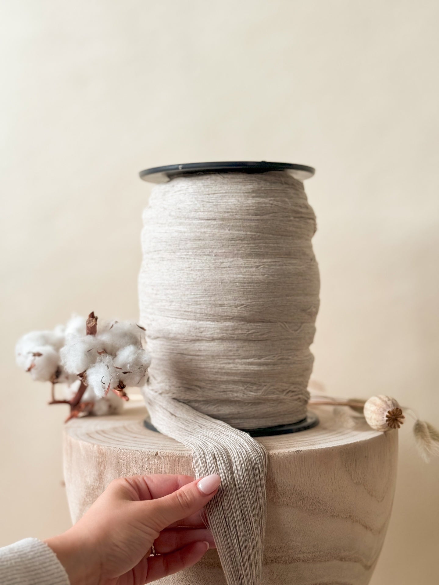 Mecha de Linho/Algodão Penteada