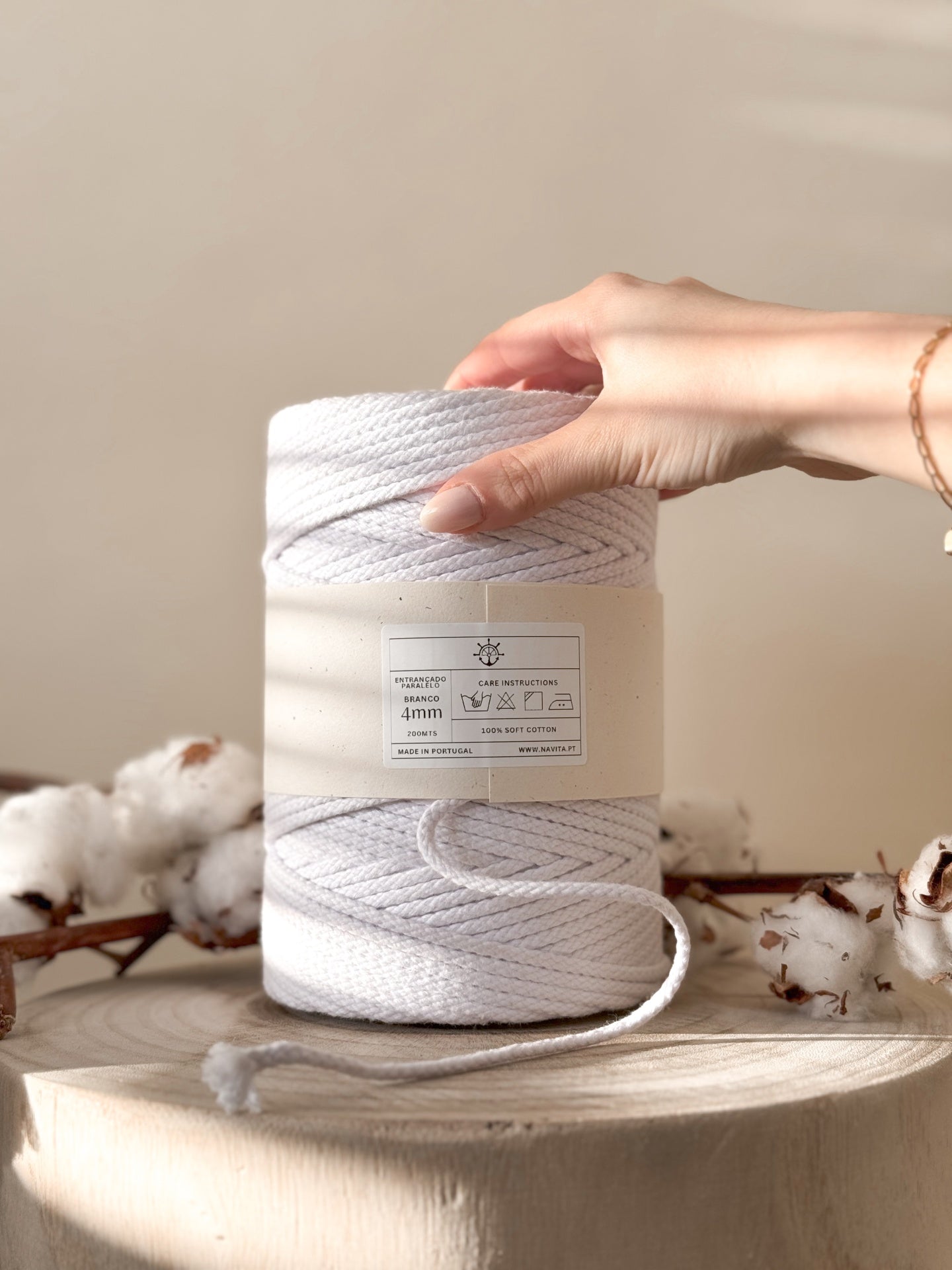 Parallel Braided Cotton Wire 4mm