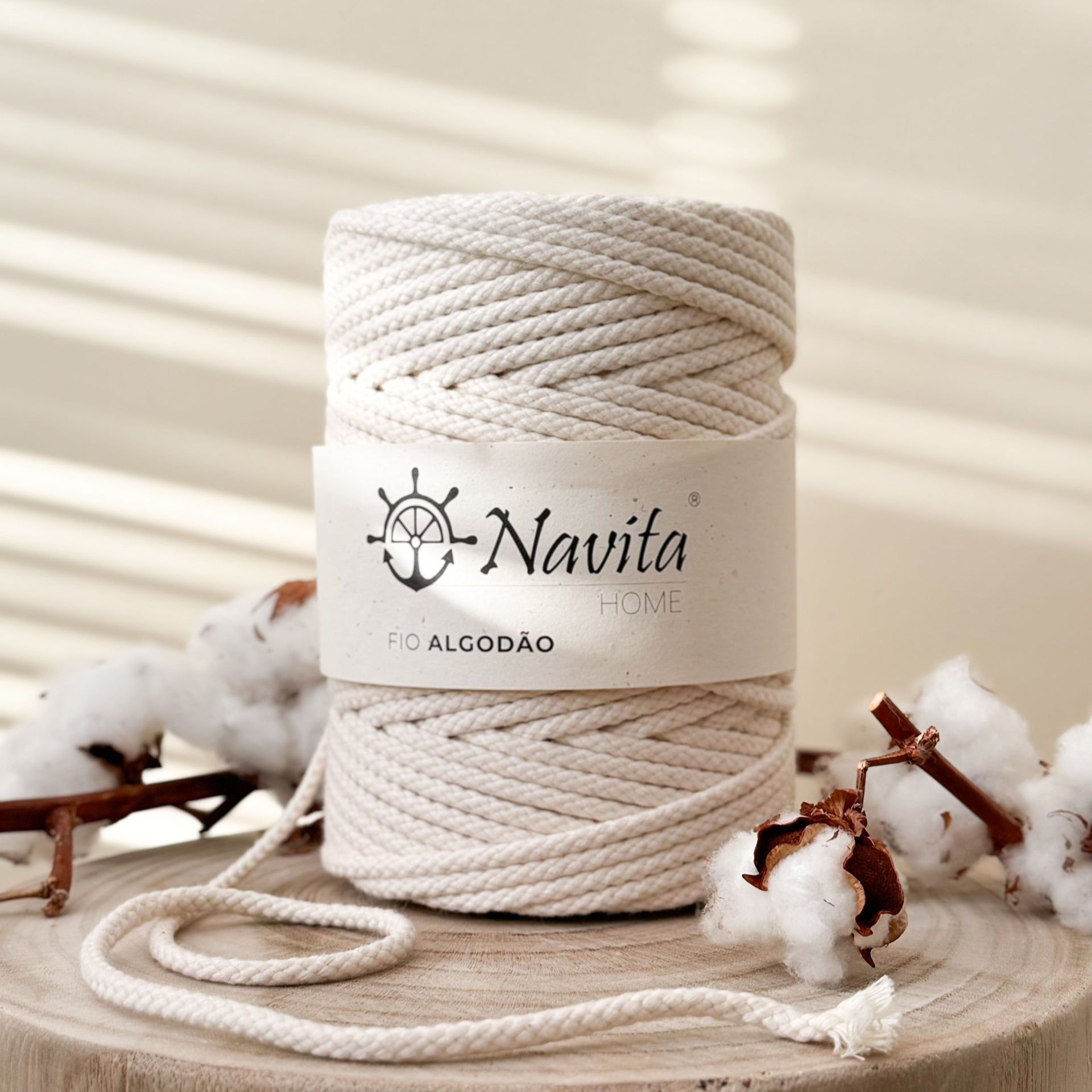 Parallel Braided Natural Cotton Thread