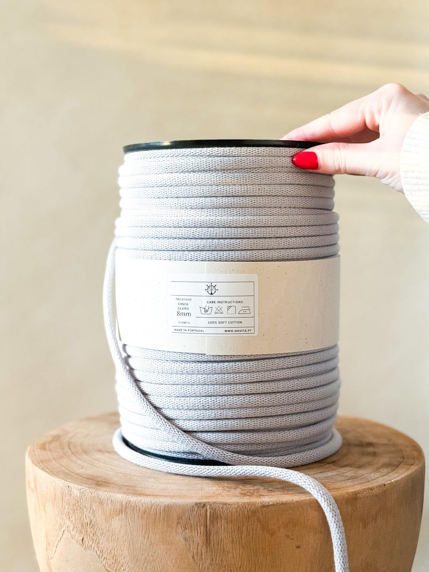 Fio Tricotado Algodão 8mm