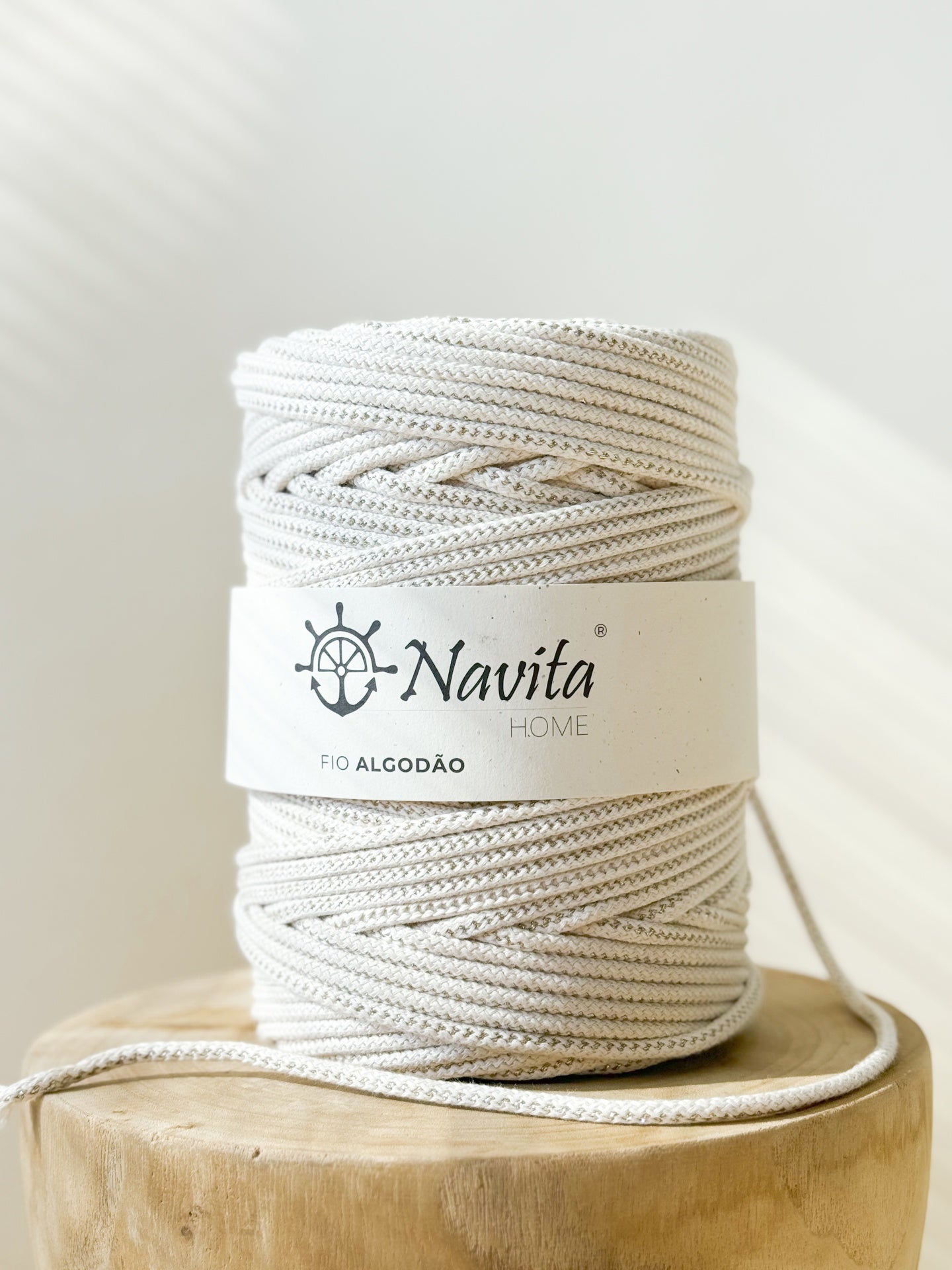 Fio Tricotado Algodão Com Alma 5mm