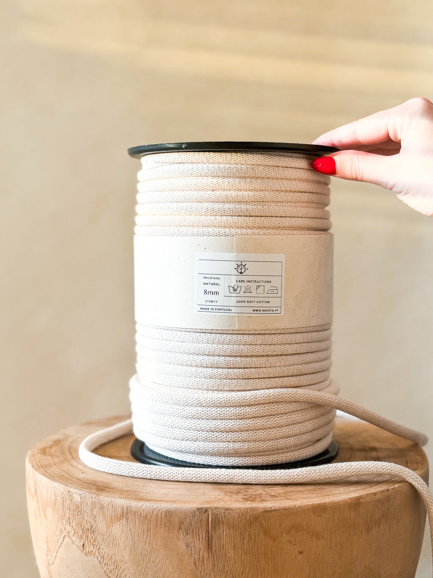 Fio Tricotado Algodão 8mm