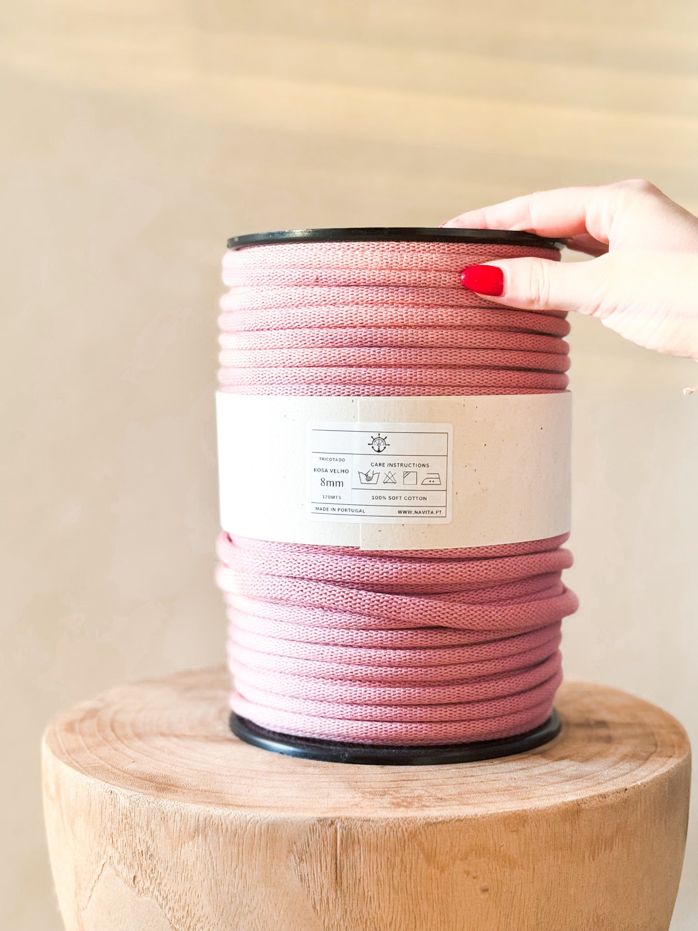 Fio Tricotado Algodão 8mm