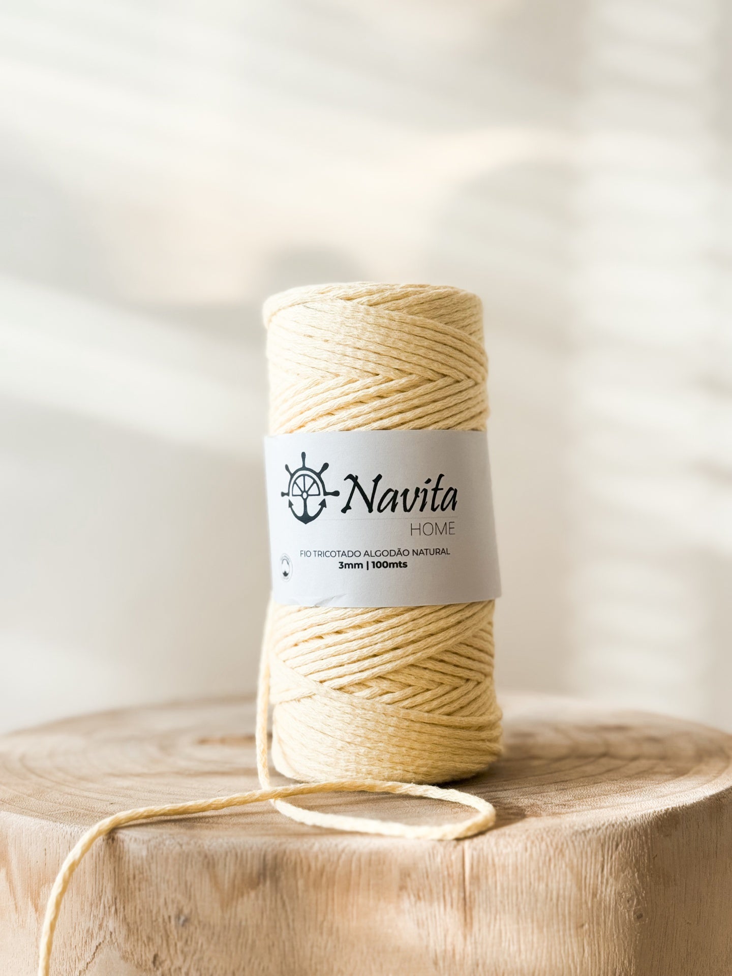 Fio Tricotado Algodão 3mm