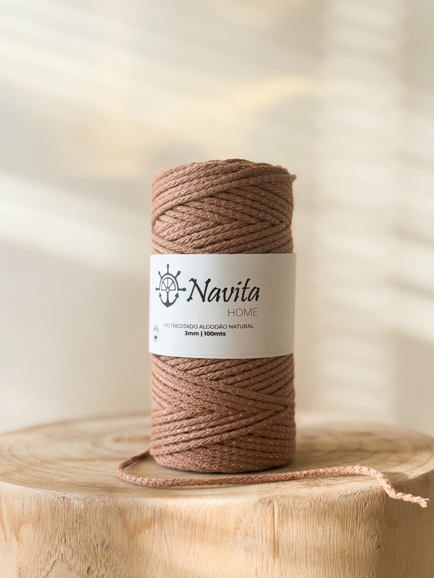 Fio Tricotado Algodão 3mm