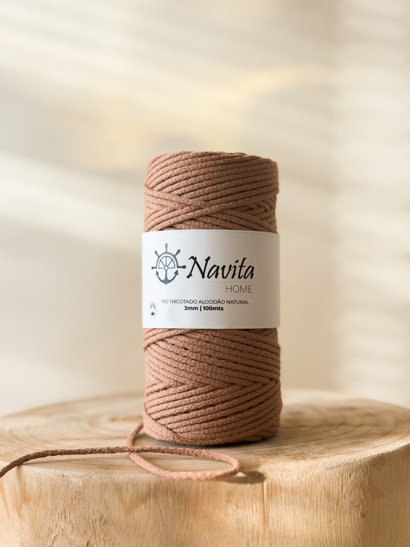 Fio Tricotado Algodão 3mm