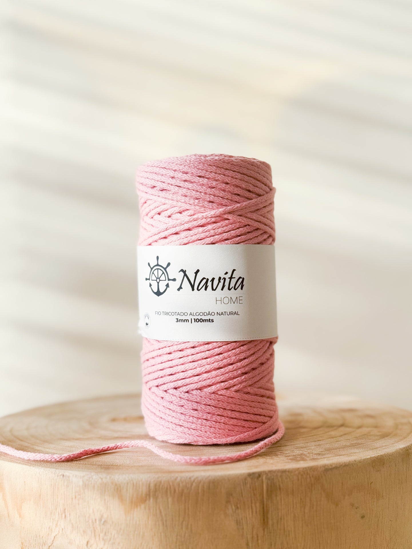 Fio Tricotado Algodão 3mm