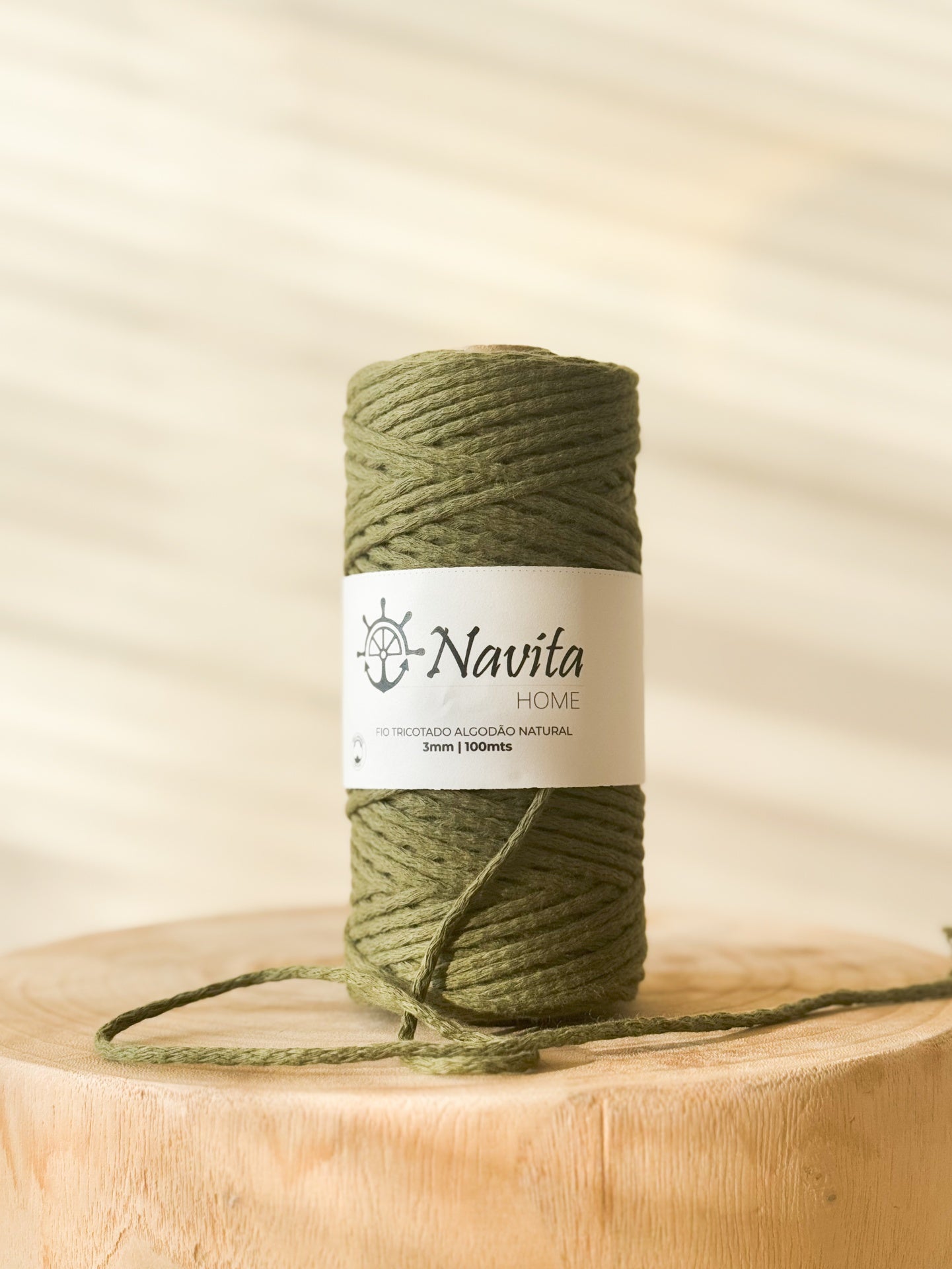 Fio Tricotado Algodão 3mm