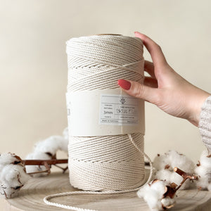 Natural Cotton Twisted Yarn 