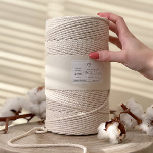 Natural Cotton Twisted Yarn 