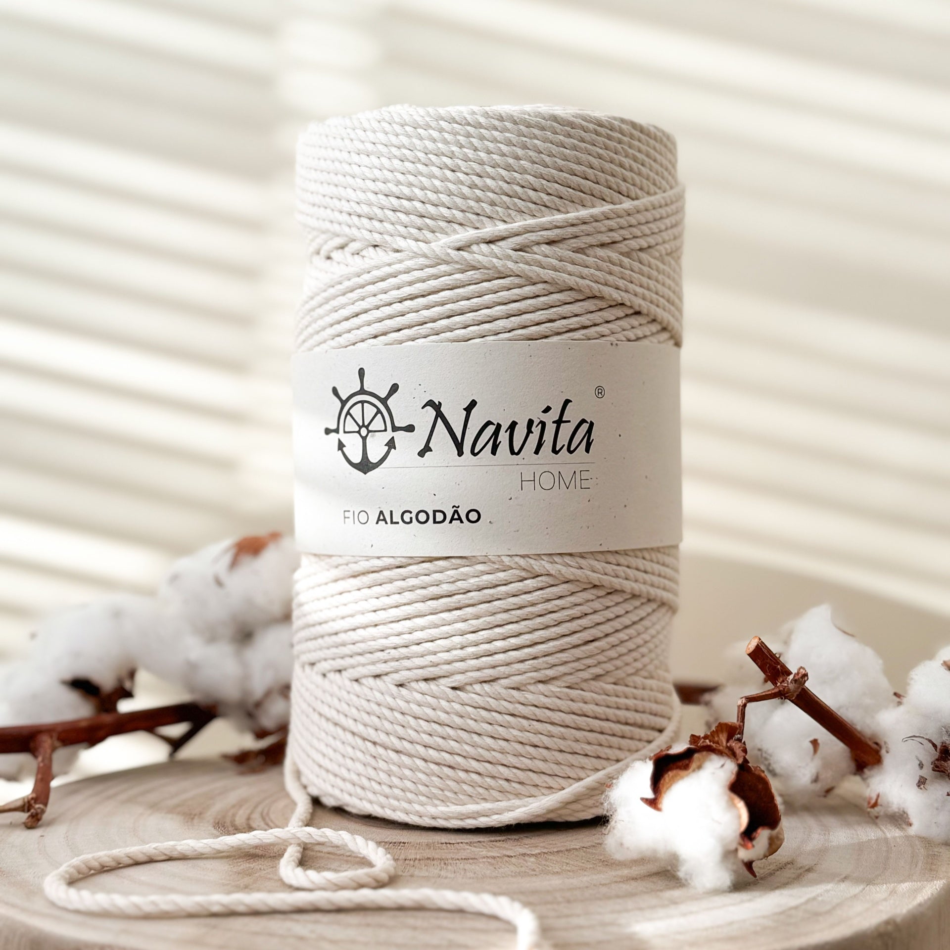 Fio Torcido Algodão Natural