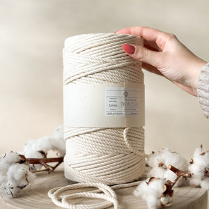 Natural Cotton Twisted Yarn 