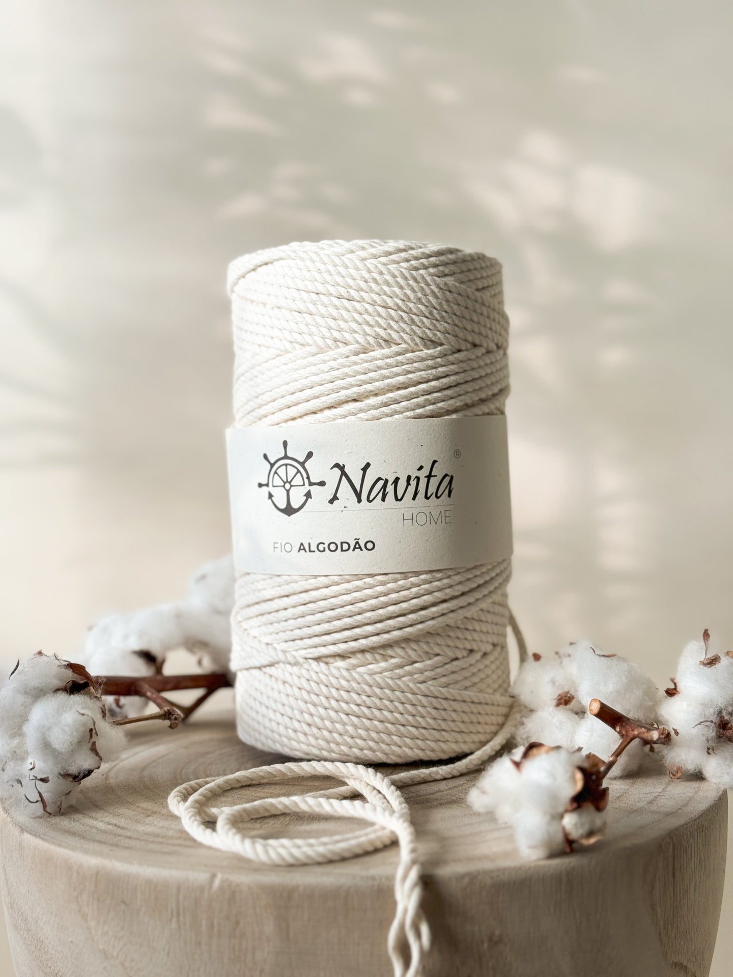 Fio Torcido Algodão Natural