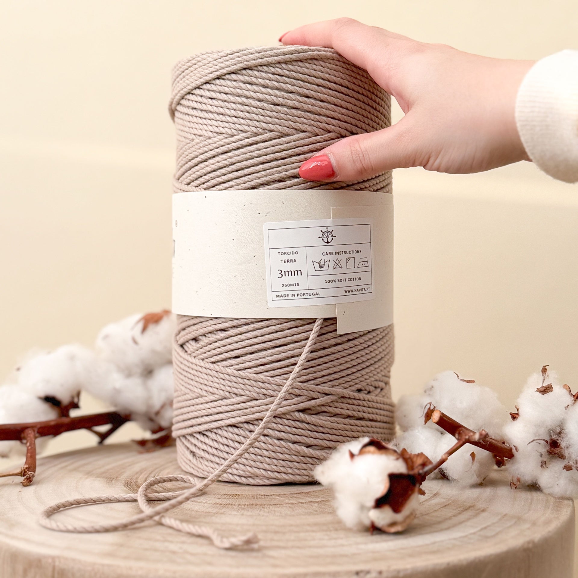 Twisted Cotton Yarn 3mm 
