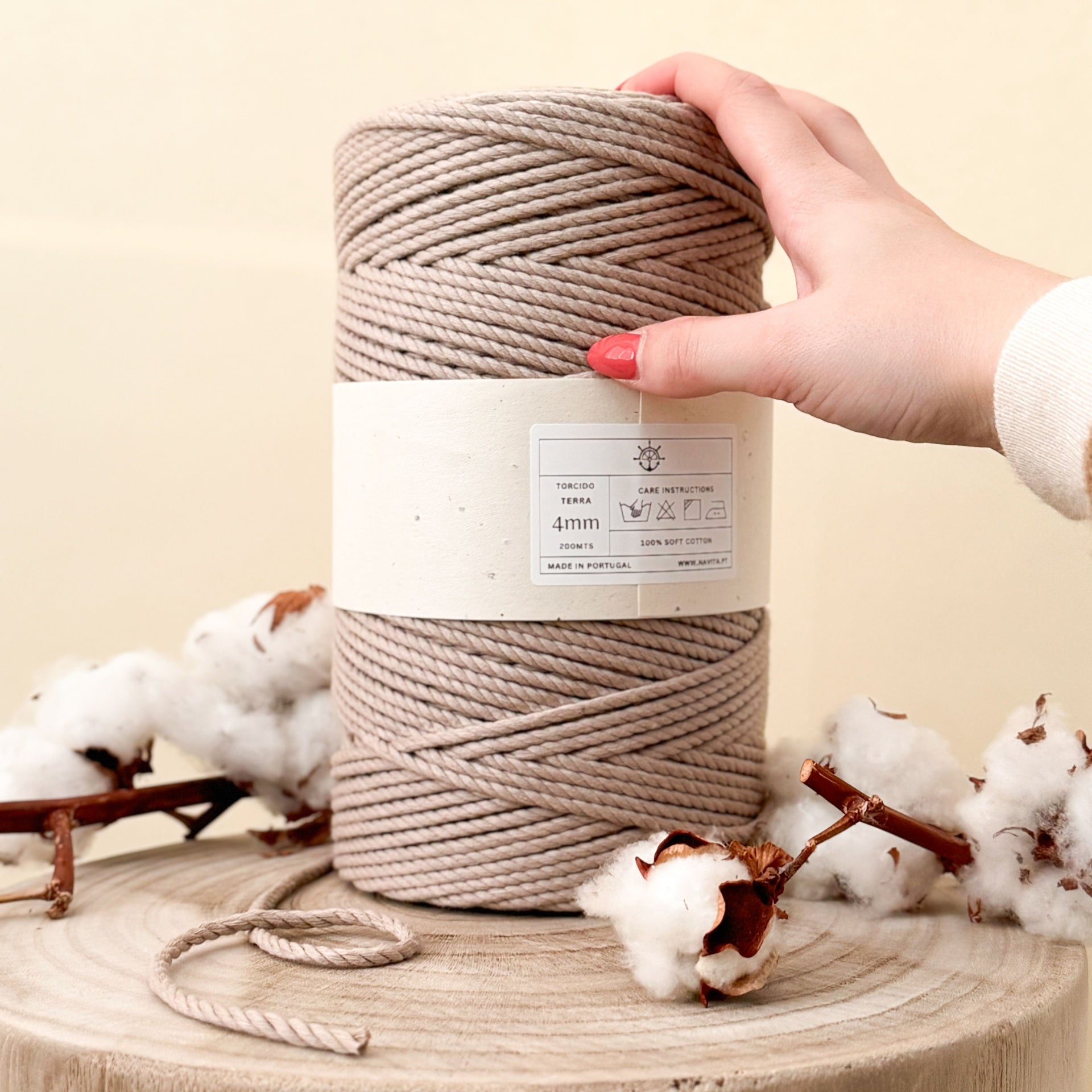 Fio Torcido Algodão 4mm