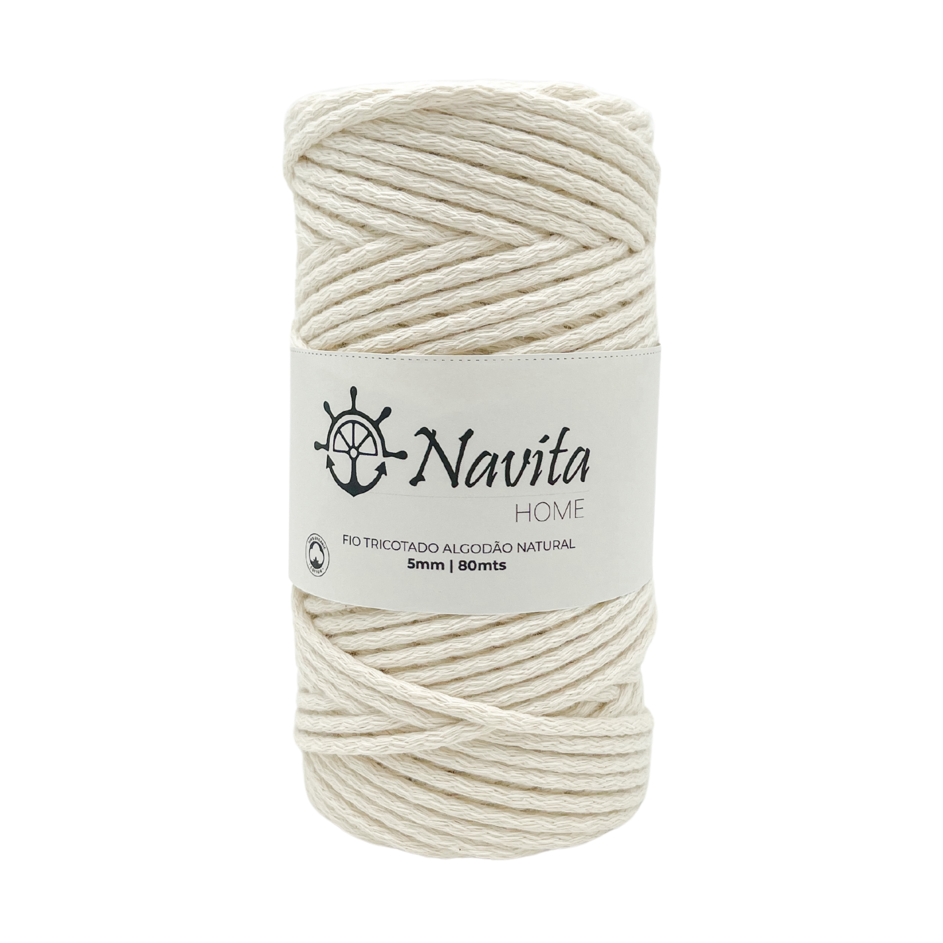 Fio Tricotado Algodão Natural