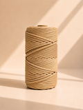 Fio Náutico Entrançado Bege Dourado - 4mm [OPORTUNIDADE]