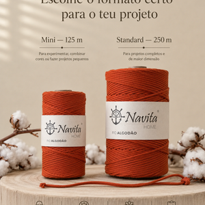 Fio Entrançado Algodão 3mm