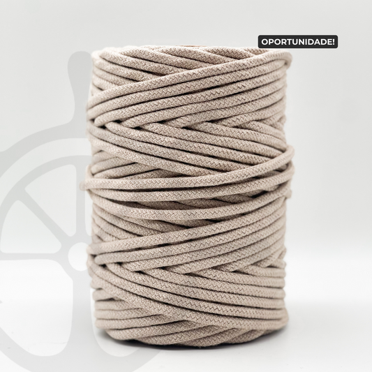 Fio Tricotado com Alma 100% Algodão Terra - 5mm