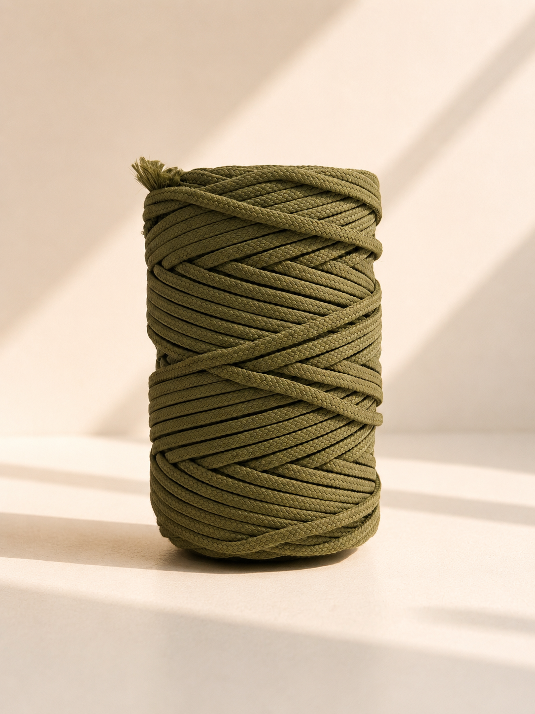 Fio Náutico Entrançado Verde Militar - 5mm [OPORTUNIDADE]