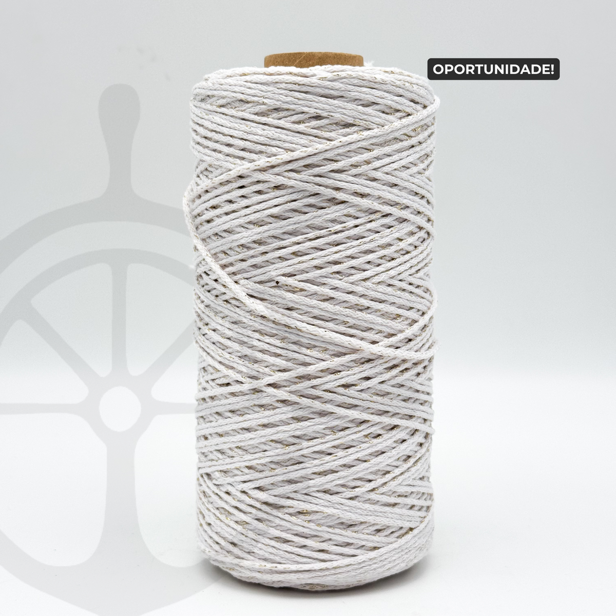 Fio Náutico Comfort Branco/Ouro - 2.5mm [OPORTUNIDADE]