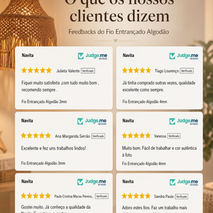 Fio Entrançado Algodão 3mm