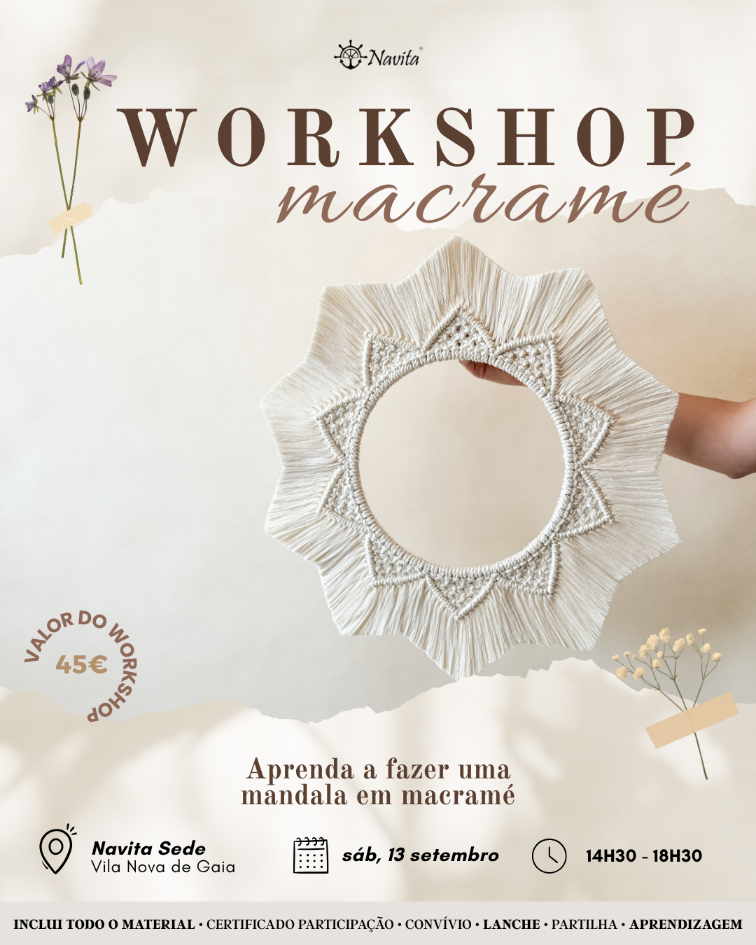 Taller de Macramé | 13 de septiembre de 2025