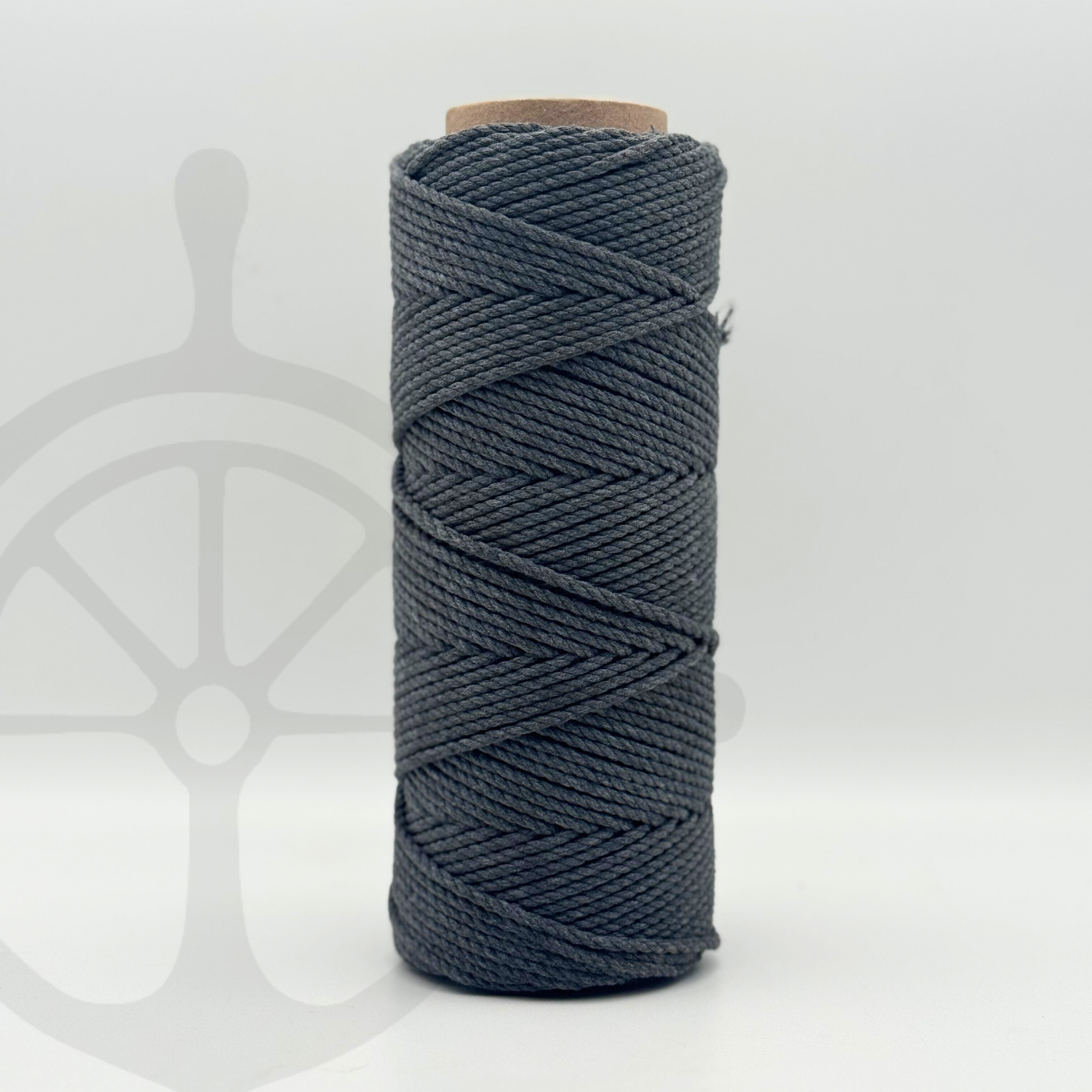 Fio Torcido Algodão Cinzento Escuro - 3mm