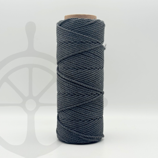 Fio Torcido Algodão Cinzento Escuro - 3mm