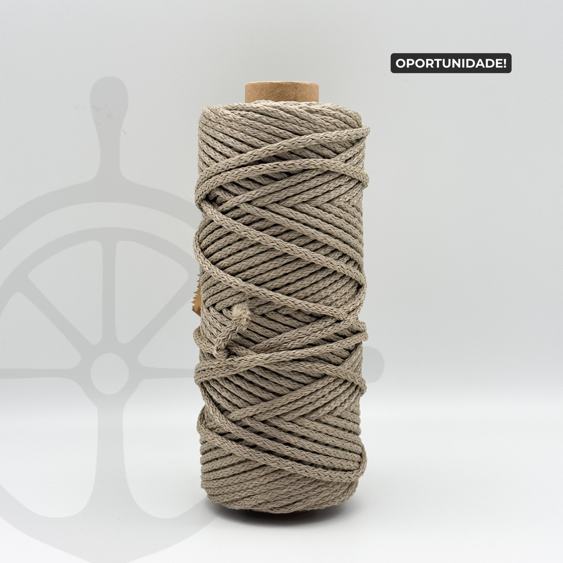 Fio Náutico Tubular Taupe Matte - 3mm [OPORTUNIDADE]