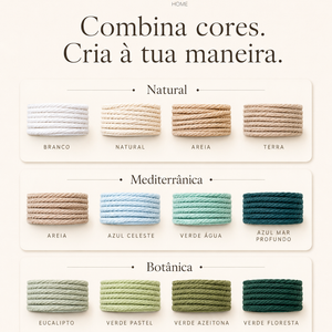 Fio Entrançado Algodão 3mm