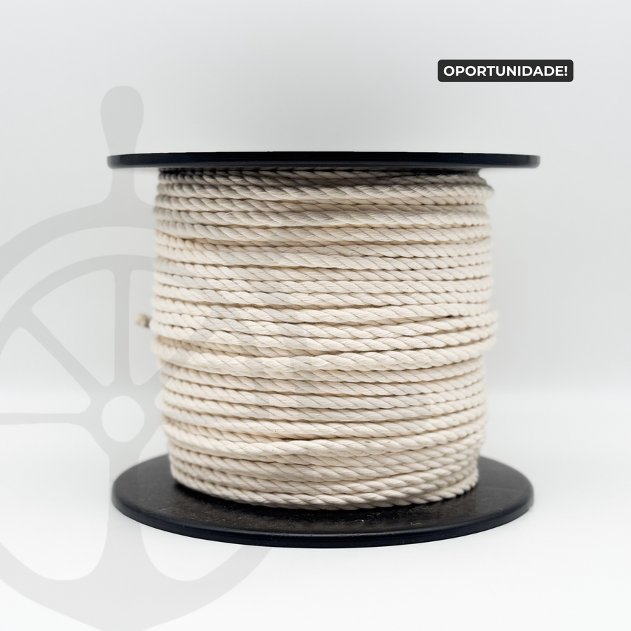 Natural Cotton Twisted Rope - 8mm [Pliable]