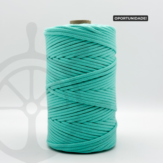 Fio Entrançado Algodão Turquesa - 4mm