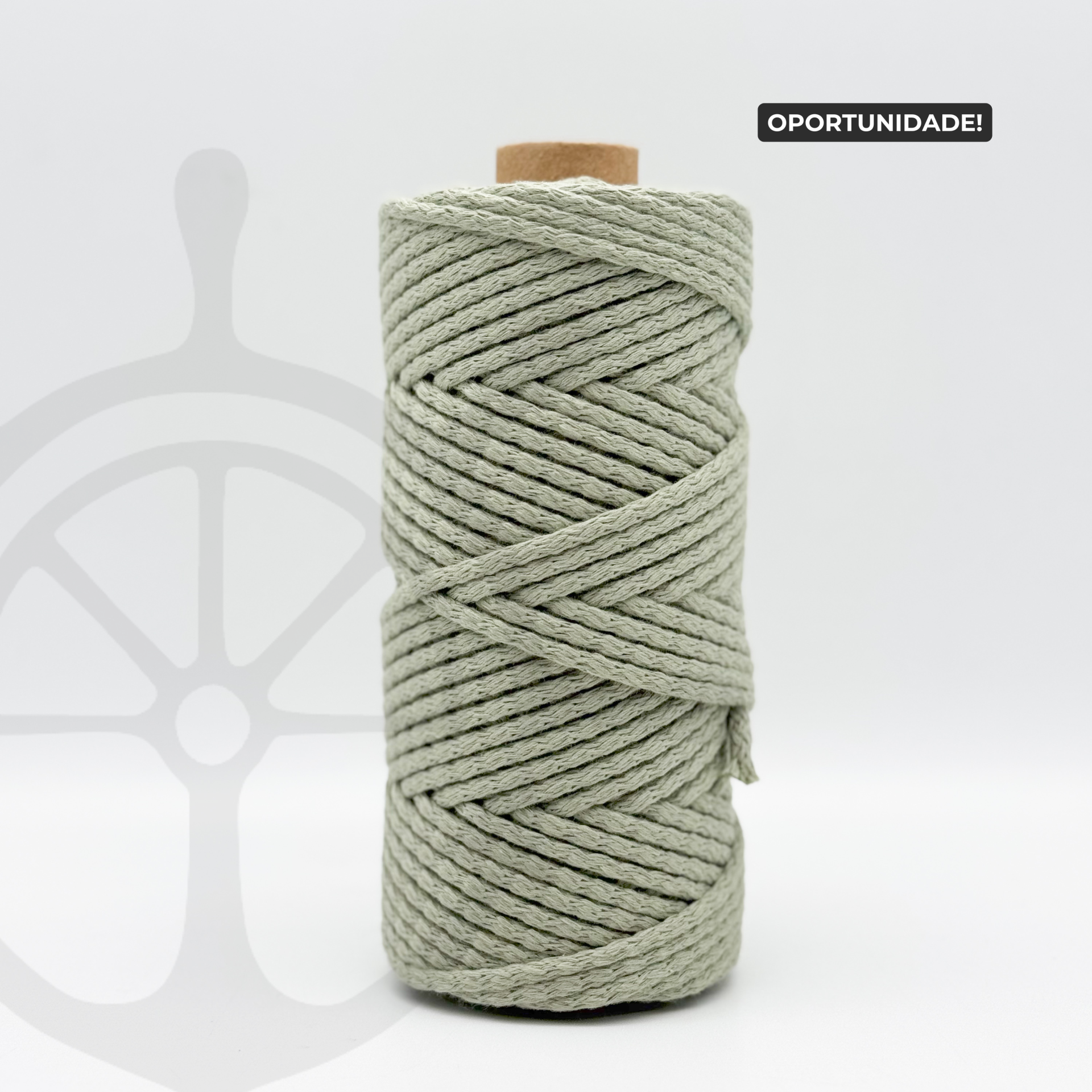 Fio Tricotado sem Alma 100% Algodão Eucalipto - 5mm [OPORTUNIDADE]