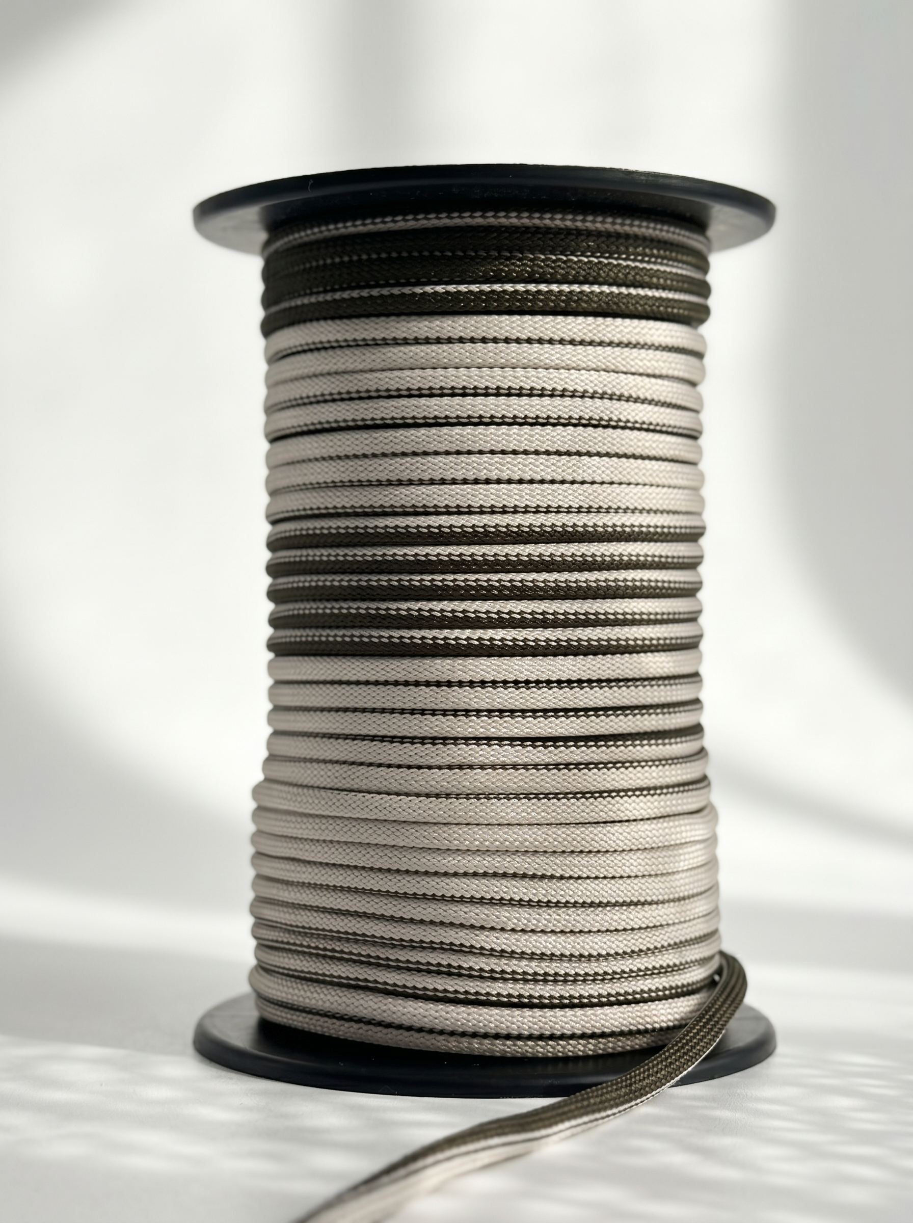 Corda Náutica Tubular Caqui/Pérola - 8mm [OPORTUNIDADE]